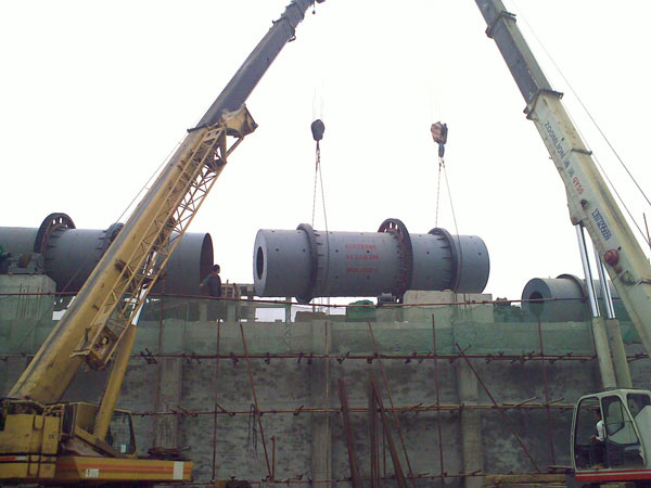 湘鄉(xiāng)鋁廠干法4線吊裝現場